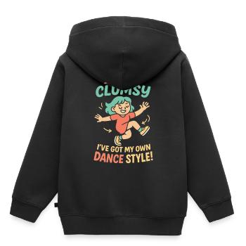 I'm Not Clumsy Dance Style Girls - Kids Premium Organic Hoodie - black - Back - AI Model Kid Male (0cm)