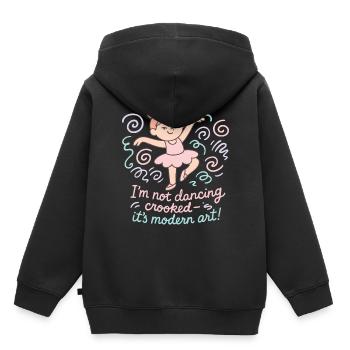 Real Girls Ballet Love Modern Art - Kids Premium Organic Hoodie - black - Back - AI Model Kid Male (0cm)