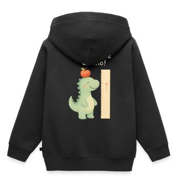 Je grandis comme une pépinière de T-rex - Sweat Premium à capuche enfant bio - noir - Dos - AI Model Kid Male (0cm)