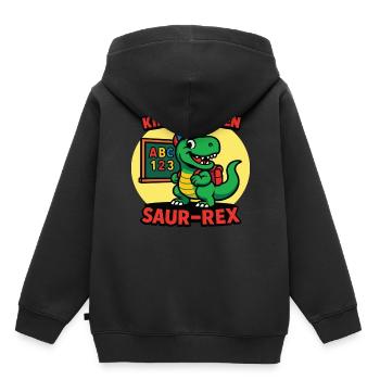 Nursery Saur-Rex Dinosaur - Kids Premium Organic Hoodie - black - Back - AI Model Kid Male (0cm)