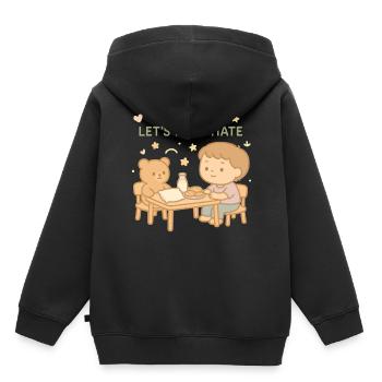 Nap Time Let's Negotiate Funny Kindergarten - Kids Premium Organic Hoodie - black - Back - AI Model Kid Male (0cm)
