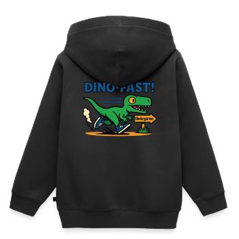 I'm Dino-Fast Kindergarten Graduation - Kids Premium Organic Hoodie - black - Back - AI Model Kid Male (0cm)