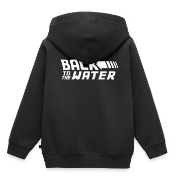 Back To The Water Wassersport Wasser - Sweat Premium à capuche enfant bio - noir - Dos - AI Model Kid Male (0cm)