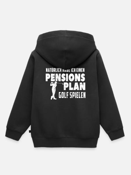 Pension Golf - Kinder Premium Organic Hoodie - Schwarz