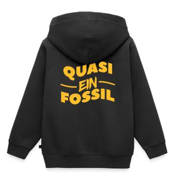 un fossile - Sweat Premium à capuche enfant bio - noir - Dos - AI Model Kid Male (0cm)