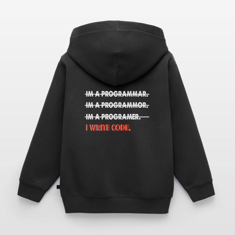 Coder coder funny gift Kids Premium Organic Hoodie