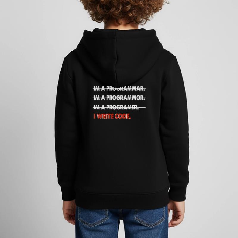 Coder coder funny gift Kids Premium Organic Hoodie