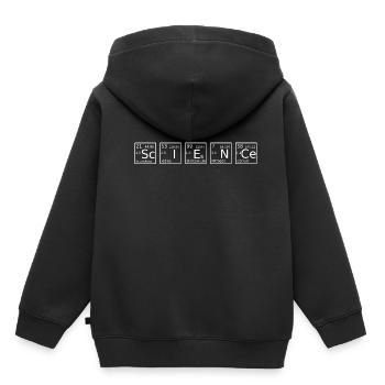 Science Periodic Table - Kids Premium Organic Hoodie - black - Back - AI Model Kid Male (0cm)