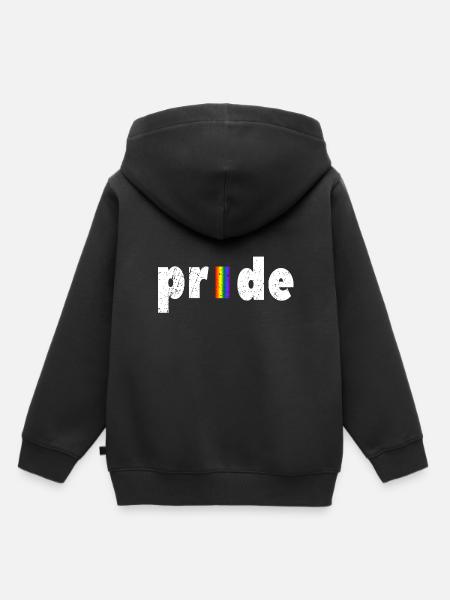 Gay Pride - Kinder Premium Organic Hoodie - Schwarz