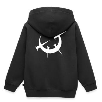 Sturmlichtarchiv - Kinder Premium Organic Hoodie - Schwarz - Hinten - AI Model Kid Male (0cm)