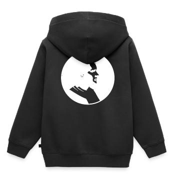 Marie Curie - Kinder Premium Organic Hoodie - Schwarz - Hinten - AI Model Kid Male (0cm)