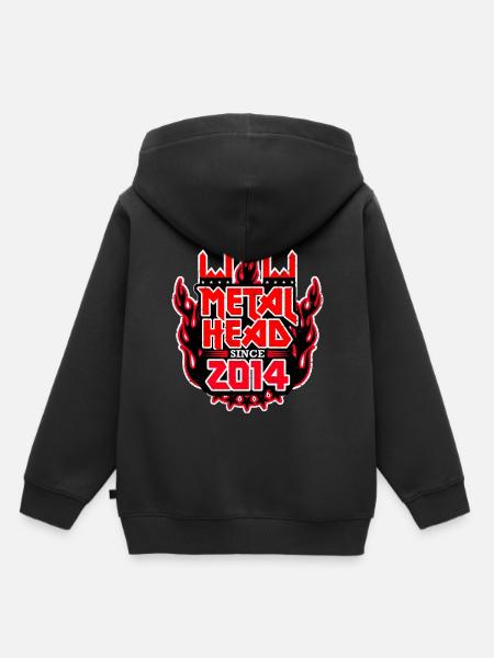 METALHEAD since 2014 - Kinder Premium Organic Hoodie - Schwarz