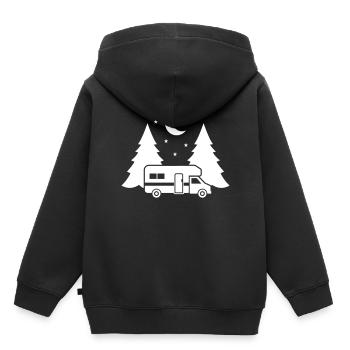 Wohnmobil - Kinder Premium Organic Hoodie - Schwarz - Hinten - AI Model Kid Male (0cm)