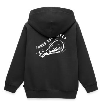 Immer auf Haxe - Kinder Premium Organic Hoodie - Schwarz - Hinten - AI Model Kid Male (0cm)