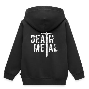 Death Metal - Sweat Premium à capuche enfant bio - noir - Dos - AI Model Kid Male (0cm)