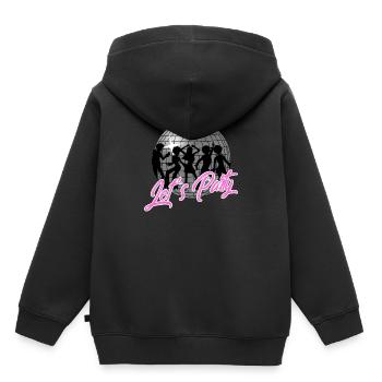 Let's Party 70s disco ball disco - Kids Premium Organic Hoodie - black - Back - AI Model Kid Male (0cm)