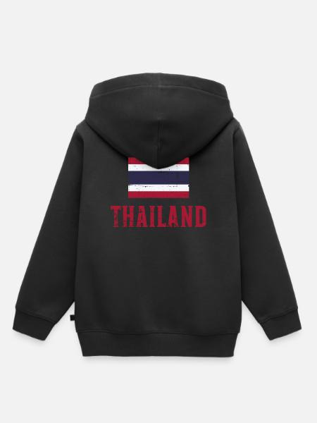Thailand - Kinder Premium Organic Hoodie - Schwarz