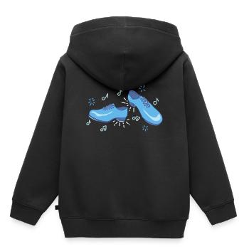 Chaussures de danse chaussures de danse danseur danseur musique - Sweat Premium à capuche enfant bio - noir - Dos - AI Model Kid Male (0cm)