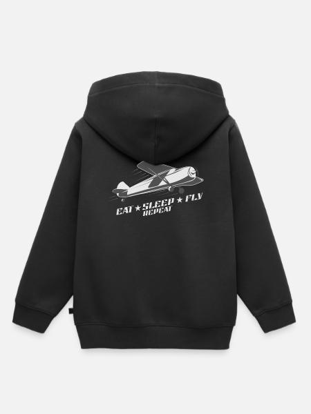 Fliegen - Kinder Premium Organic Hoodie - Schwarz