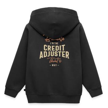 Credit Adjuster Job Occupation Birthday Worker - Kids Premium Organic Hoodie - black - Back - AI Model Kid Male (0cm)