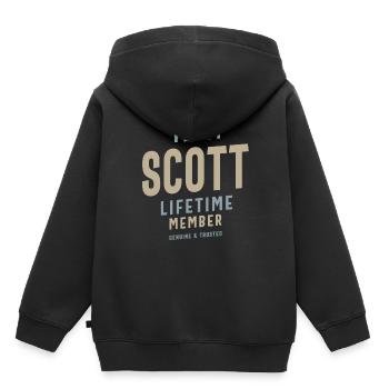 Team Scott Lifetime Member Personalisierter Name - Kinder Premium Organic Hoodie - Schwarz - Hinten - AI Model Kid Male (0cm)