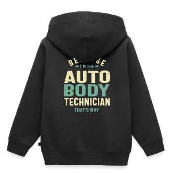 Auto Body Technician - Kids Premium Organic Hoodie - black - Back - AI Model Kid Male (0cm)