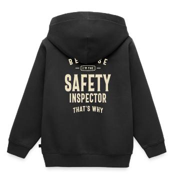 Safety Inspector Occupation - Kids Premium Organic Hoodie - black - Back - AI Model Kid Male (0cm)