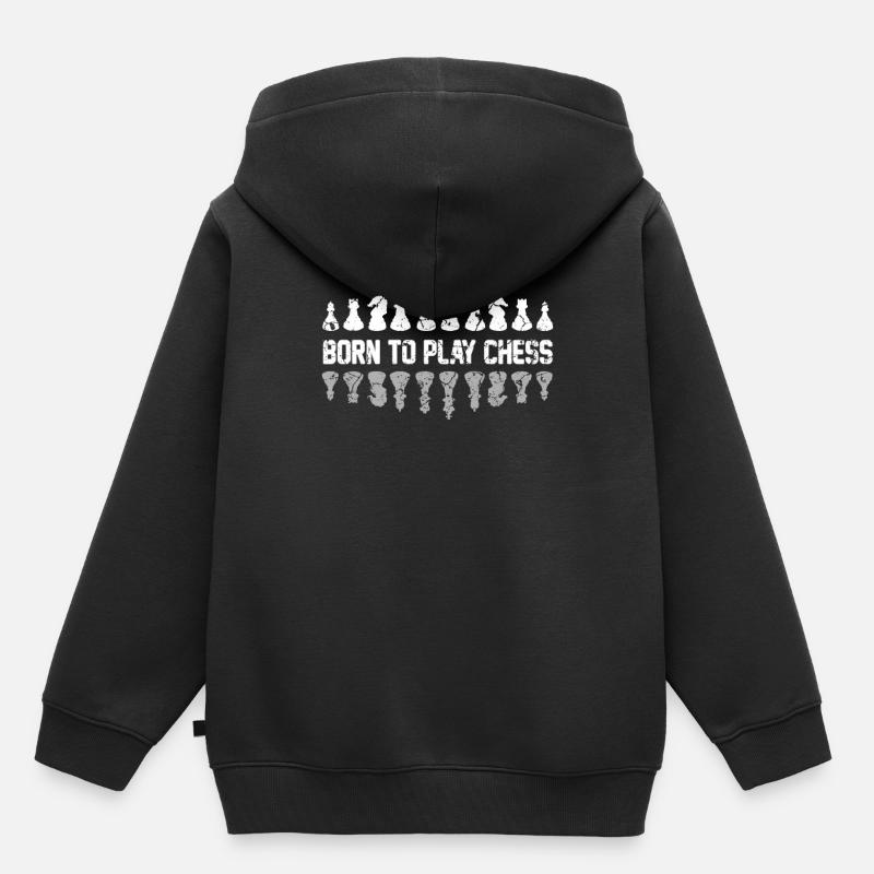 Schach - Kinder Premium Organic Hoodie - Schwarz