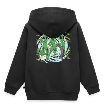 Alien - Sweat Premium à capuche enfant bio - noir - Dos - AI Model Kid Male (0cm)