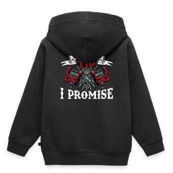 Tattoo Artist Slogan Saying - Just The Tip I Promi - Kinder Premium Organic Hoodie - Schwarz - Hinten - AI Model Kid Male (0cm)