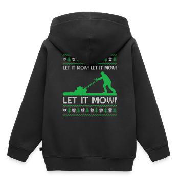 Ugly Christmas Mowing - Let it mow! Let it mow! Le - Kids Premium Organic Hoodie - black - Back - AI Model Kid Male (0cm)