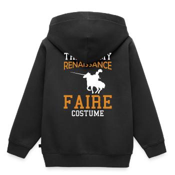 Ren Fair Saying Slogan This Is My Renaissance Fair - Kinder Premium Organic Hoodie - Schwarz - Hinten - AI Model Kid Male (0cm)