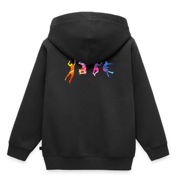 Volleyball - Kinder Premium Organic Hoodie - Schwarz - Hinten - AI Model Kid Male (0cm)