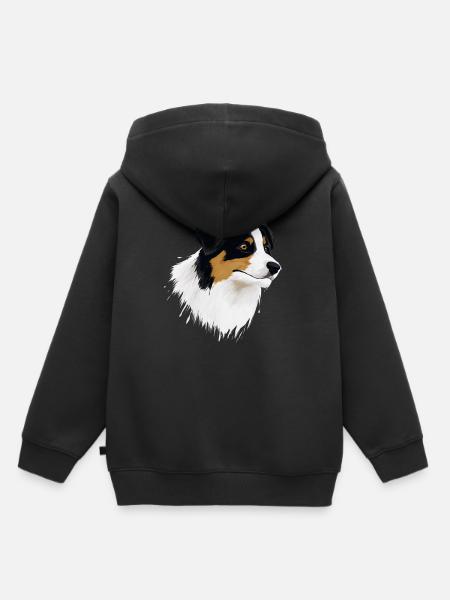 AUSTRALIAN SHEPHERD - Kinder Premium Organic Hoodie - Schwarz