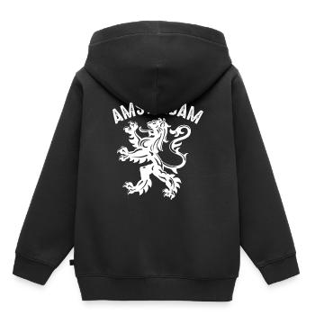 Amsterdam-Stadt-niederländische Fußball-Andenken Holland - Kinder Premium Organic Hoodie - Schwarz - Hinten - AI Model Kid Male (0cm)