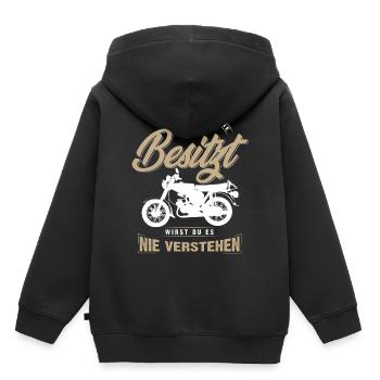 Simson, Simmi, DDR Ostalgie If you have none - Kids Premium Organic Hoodie - black - Back - AI Model Kid Male (0cm)