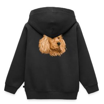Cocker Spaniel - Kids Premium Organic Hoodie - black - Back - AI Model Kid Male (0cm)