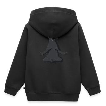 Honig Dachs - Kinder Premium Organic Hoodie - Schwarz - Hinten - AI Model Kid Male (0cm)