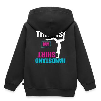 Ceci est ma chemise de poirier, les filles de sport, - Sweat Premium à capuche enfant bio - noir - Dos - AI Model Kid Male (0cm)