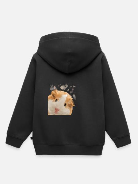 Curious Guinea Pig - Kids Premium Organic Hoodie - black