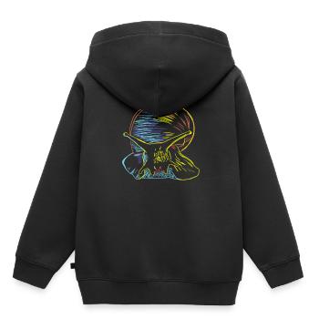 Schnecke - Kinder Premium Organic Hoodie - Schwarz - Hinten - AI Model Kid Male (0cm)