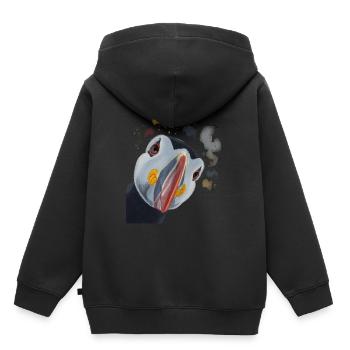 Un plongeur de perroquet curieux - Sweat Premium à capuche enfant bio - noir - Dos - AI Model Kid Male (0cm)
