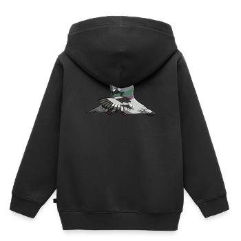 Câliner les pigeons - Sweat Premium à capuche enfant bio - noir - Dos - AI Model Kid Male (0cm)