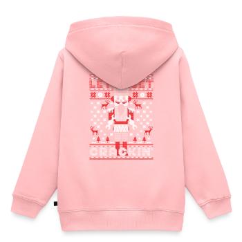 Let’s Get Crackin Funny Nutcracker Ballet Ugly - Sweat Premium à capuche enfant bio - rose - Dos - AI Model Kid Female (0cm)