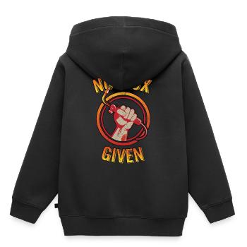 Pas de flux donné drôle soudeur Torche Jeu de mots Ironworker - Sweat Premium à capuche enfant bio - noir - Dos - AI Model Kid Male (0cm)