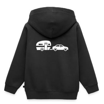 Caravane - Sweat Premium à capuche enfant bio - noir - Dos - AI Model Kid Male (0cm)