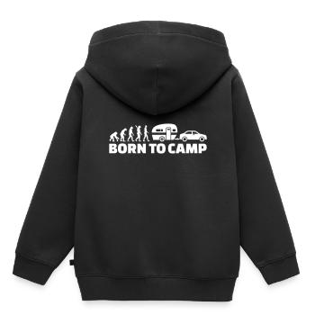 Caravane - Sweat Premium à capuche enfant bio - noir - Dos - AI Model Kid Male (0cm)