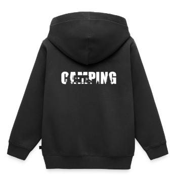 Wohnmobil - Kinder Premium Organic Hoodie - Schwarz - Hinten - AI Model Kid Male (0cm)