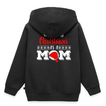 Santa First Christmas als Mutter Lustige neue Eltern X. - Kinder Premium Organic Hoodie - Schwarz - Hinten - AI Model Kid Male (0cm)
