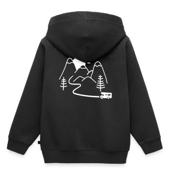 Wohnmobil - Kinder Premium Organic Hoodie - Schwarz - Hinten - AI Model Kid Male (0cm)